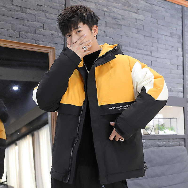 2021冬季新品加厚连帽羽绒服男士短款青年白鸭绒保暖休闲大码,男装羽绒服,星座1410（原1902A）