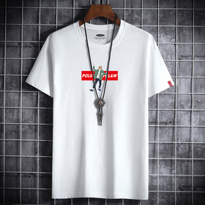 夏季男士短袖t恤潮流潮牌宽松纯棉衣服新款男装DT2030-自拍-P15图片