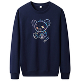 秋卫衣男圆领韩版嘻哈运动外套ins休闲上衣WY7979-炫彩CUTE熊-P30，男装卫衣，星座1410（原1902A）