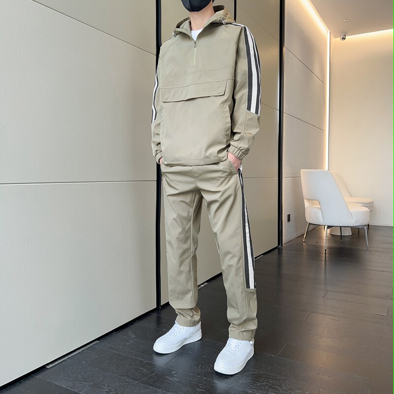 春秋季工装夹克套装男女青少年潮牌宽松夹克长裤两件装TZ566P100,男装夹克,星座1410（原1902A）