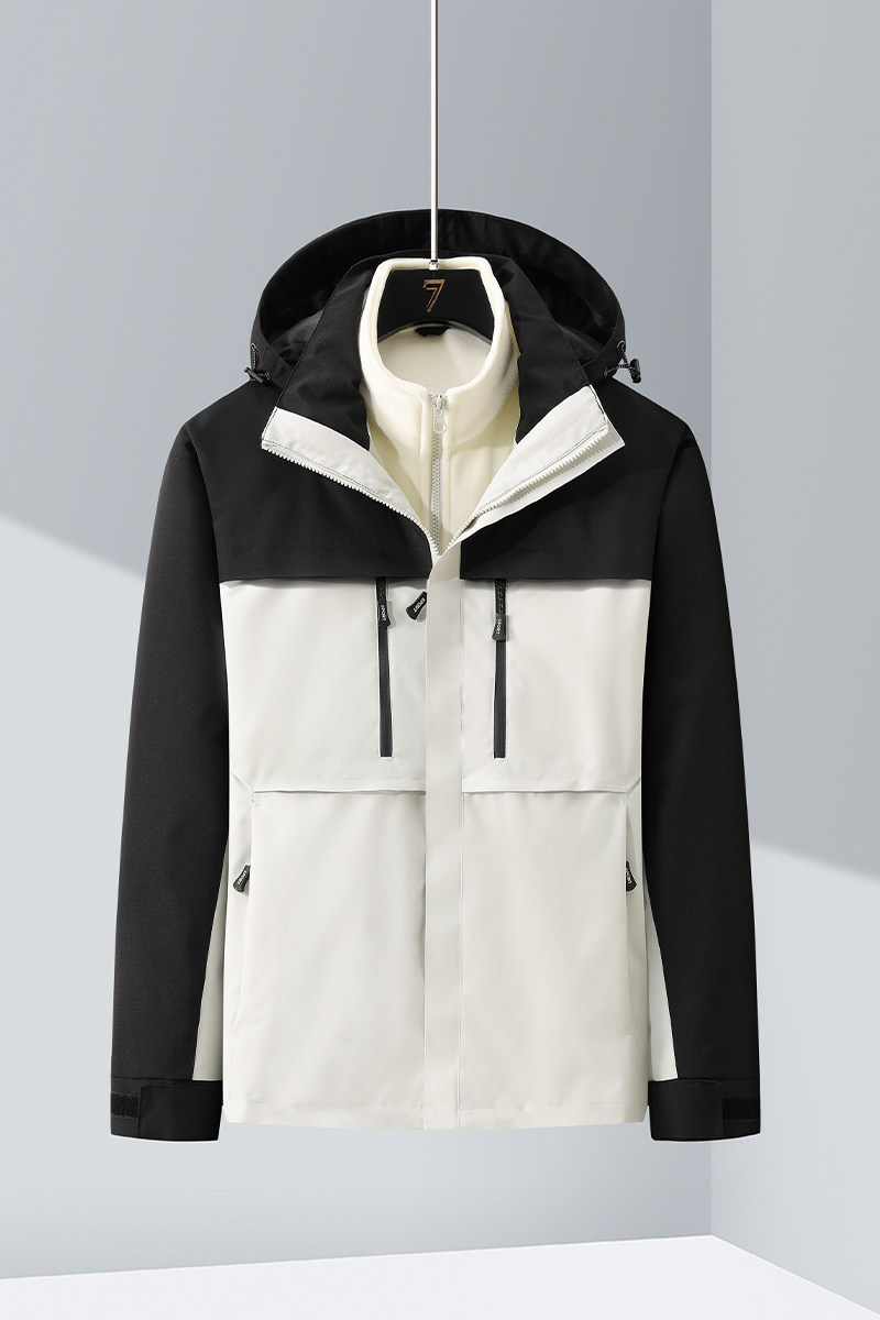 秋冬男女夹克户外三合一情侣冲锋衣可拆卸两件套登山服CF2606P110,男装夹克,星座1410（原1902A）