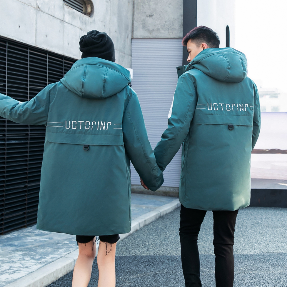 2066羽绒服男中长款冬季潮流连帽外套情侣装冬加厚保暖YR2025P90,男装羽绒服,星座1410（原1902A）