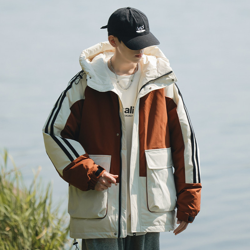 羽绒服90%绒短款冬季潮流百搭连帽外套情侣保暖新款YR2315P215,男装羽绒服,星座1410（原1902A）