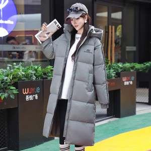 中长款棉服男女加厚保暖情侣三条杠冬装外套棉衣面包服 MY6038P90图片