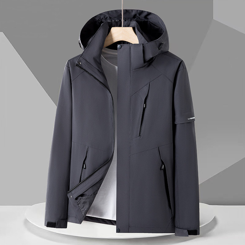 春秋户外运动冲锋衣男女情侣款防水防风滑雪登山服夹克JK55662P65,男装夹克,星座1410（原1902A）