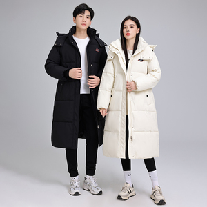 棉服男女秋冬新款过膝棉衣女中长款情侣加厚冬季外套男MY6036P100图片
