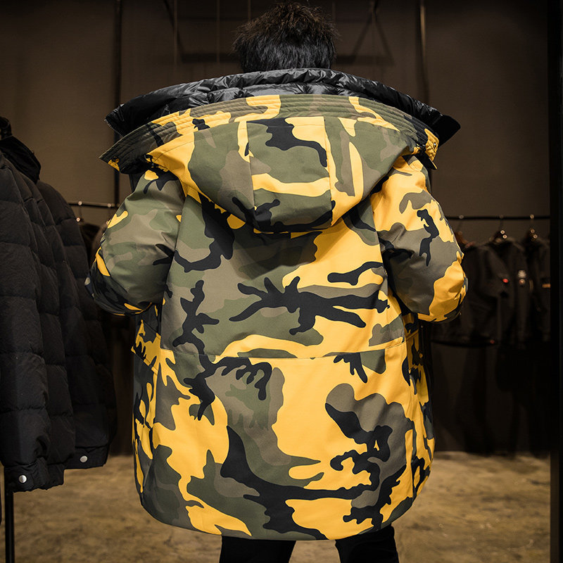 迷彩羽绒服男女外套2021新款短款情侣加厚白鸭绒冬装YR8211-P200,男装羽绒服,星座1410（原1902A）