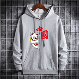 厂家直销秋季卫衣男连帽韩版嘻哈ins港风休闲卫衣中国醒狮卫衣P40，男装卫衣，星座1410（原1902A）