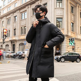冬季加厚连帽羽绒服男士中长款青年白鸭绒保暖休闲外套YR2020P120，男装羽绒服，星座1410（原1902A）