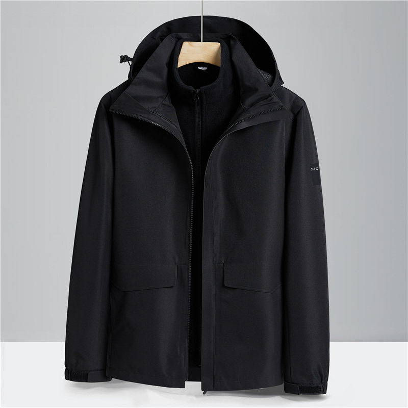 户外冲锋衣男女秋冬季加绒加厚防风防水滑雪登山服外套CF9975P125,男装夹克,星座1410（原1902A）