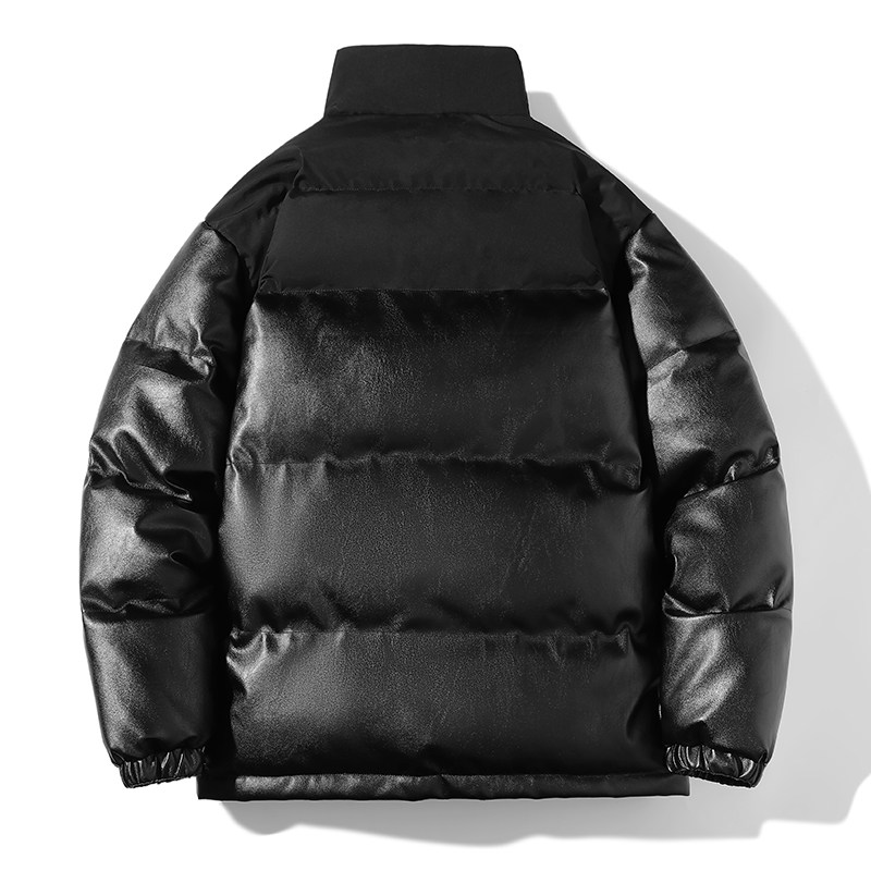 秋冬季新款港风潮男女同款潮牌百搭防水皮衣棉服棉衣MY989P70,男装皮衣,星座1410（原1902A）
