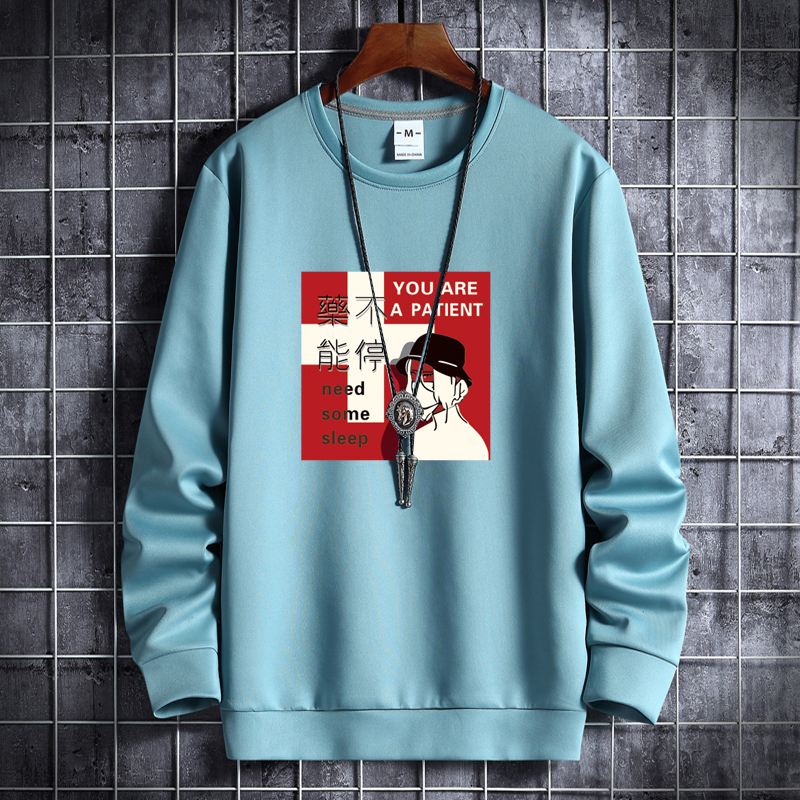 Men's round neck Korean hip-hop sportswear sportswear