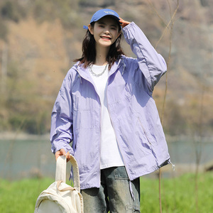 夏季情侣薄款防晒服透气户外情侣外套潮牌时尚冰丝防晒衣 F998P40图片