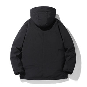 1396冬新款羽绒服男短款潮牌休闲保暖情侣帅气连帽外套 YR1587P80图片
