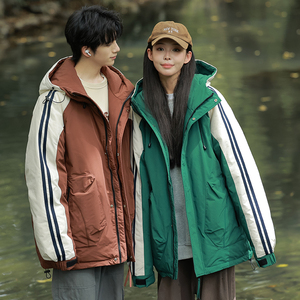 潮羽绒服情侣冬季90绒新款休闲百搭宽松保暖情侣外套YR2339P215图片