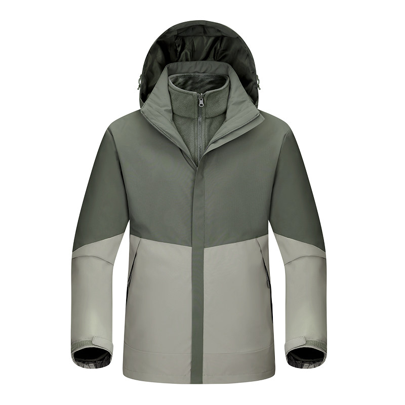 秋冬男女款夹克户外三合一冲锋衣可拆卸两件套登山服CF2597P145,男装夹克,星座1410（原1902A）