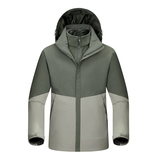 秋冬男女款夹克户外三合一冲锋衣可拆卸两件套登山服CF2597P145，男装夹克，星座1410（原1902A）
