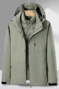秋冬男女夹克户外三合一情侣款冲锋衣拆卸两件套登山服CF9107P120图片