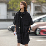 2026新套装男女同款夏季潮牌百搭休闲泡泡条短袖衬衫套装C77P75，男装衬衫，星座1410（原1902A）