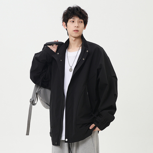 M-8XL大码翻领夹克男女防风登山服春秋夹克外套情侣夹克JK2577P78图片