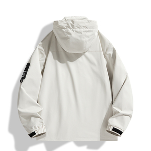 M-8XL春秋户外冲锋衣男女登山服情侣大码风衣夹克男 JK9909-1P75图片