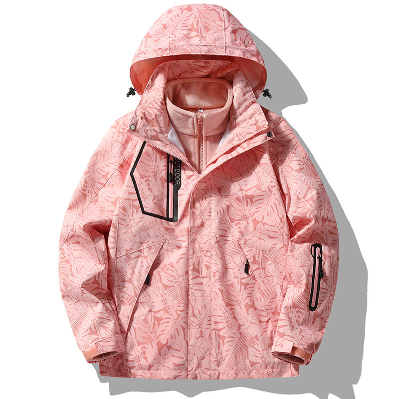 秋冬季冲锋衣男三合一可拆卸户外防风防水登山外套女CF1203SP105,男装夹克,星座1410（原1902A）