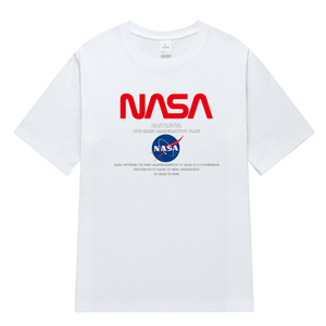 NASA夏季新款男T恤印花百搭港风简约短袖男潮 NS39-NASA字母P20图片