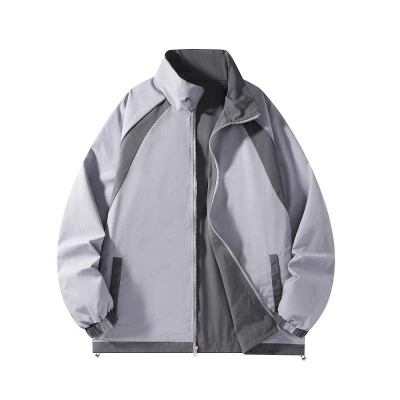 春秋户外运动冲锋衣男女情侣双面穿防风滑雪登山服夹克 JK7715P65图片