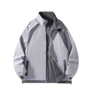 春秋户外运动冲锋衣男女情侣双面穿防风滑雪登山服夹克 JK7715P65