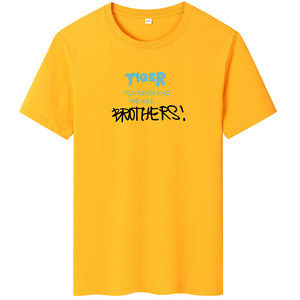 夏季男士短袖t恤潮流潮牌宽松纯棉衣服2024新款 DT4540-TIOER-P16图片