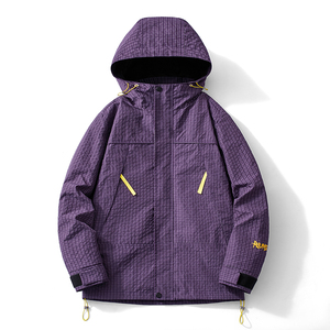 春秋户外运动冲锋衣男女情侣款防水防风滑雪登山服夹克 JK-T90P85图片
