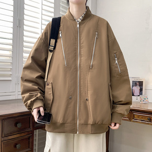 春秋上衣飞行夹克工装男潮痞帅外套美式防风学生棒球服JK8882P68