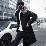 2021时尚男士中长款羽绒服修身保暖羽绒外套YR809，男装羽绒服，星座1410（原1902A）