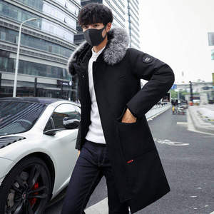 2021时尚男士中长款羽绒服   修身保暖羽绒外套YR809图片