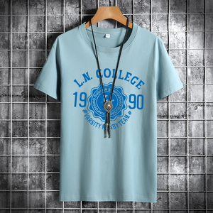 夏季男士短袖t恤潮流潮牌宽松韩版纯棉衣服2021新DT4190-1990-P15图片