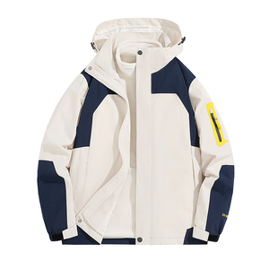 秋冬男女款夹克户外三合一冲锋衣可拆卸两件套登山服CF555S P100图片