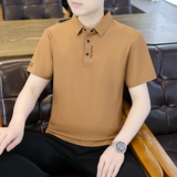 夏季POLO衫冰丝无痕商务休闲精致格薄款简约上衣T恤衫PL2661P45，男装Polo衫，星座1410（原1902A）