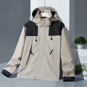 春秋户外运动冲锋衣男女情侣防水防风衣登山服夹克外套 JK2366P45图片