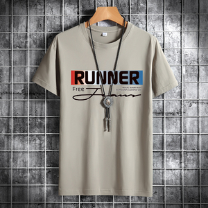 夏季男士短袖t恤潮流潮宽松纯棉衣服2021新款DT4258-RUNNER-P15图片