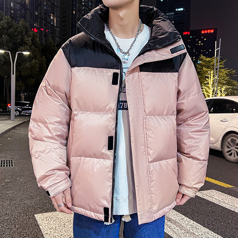 冬季短款加厚潮牌立领迷彩外套2024新款情侣羽绒服男女YR1029P120,男装羽绒服,星座1410（原1902A）