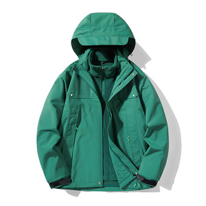 秋冬男女款夹克户外三合一冲锋衣可拆卸两件套登山服 CF968P110图片