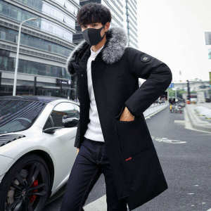 2022时尚男士中长款羽绒服   修身保暖羽绒外套YR809P120图片