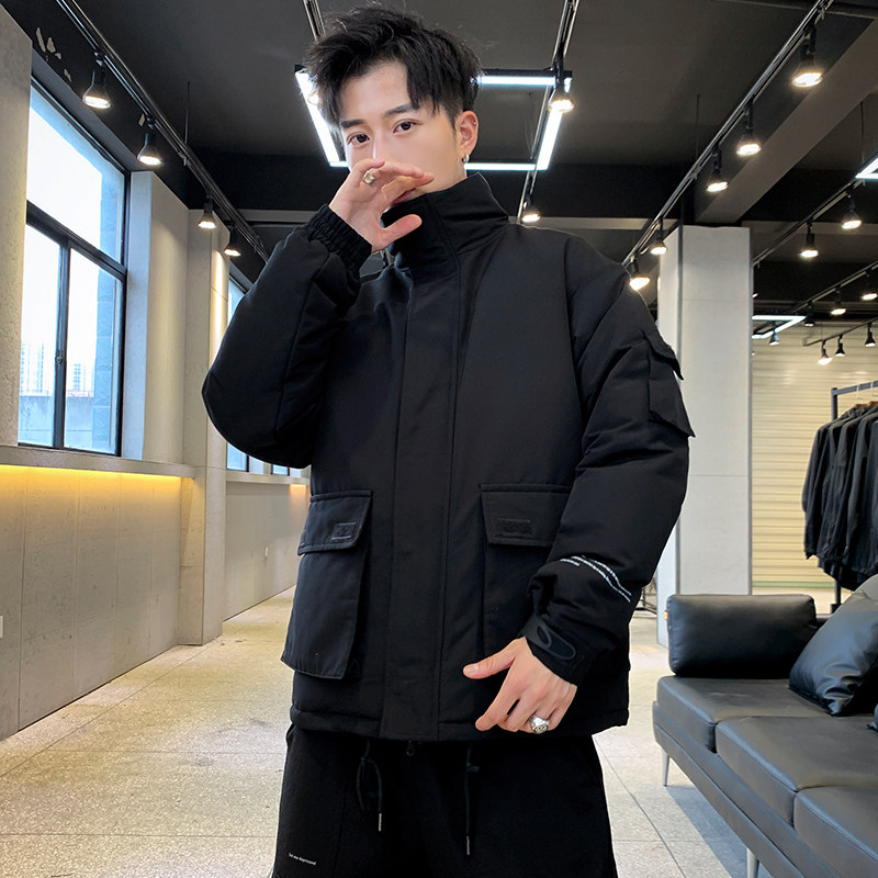 BLLZ店主风爆款羽绒服男短款工装男士韩版潮牌加厚外套898-P120,男装羽绒服,星座1410（原1902A）