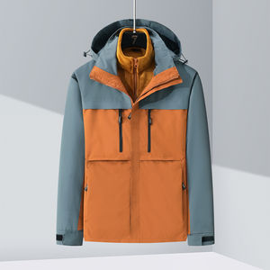 秋冬男女夹克户外三合一情侣冲锋衣可拆卸两件套登山服CF2606P110图片