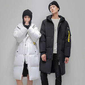中长款羽绒服男2026新款加厚保暖连帽上衣潮情侣装男士YR1616P80