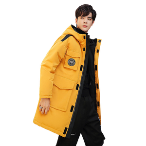 2021羽绒服男中长款连帽工装长款外套白鸭绒 BLLZ-YR989-P140图片