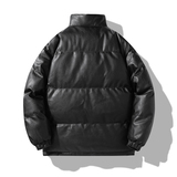 美式立领面包服PU皮棉衣外套情侣潮牌冬季保暖宽松棉服MY2283P75，男装棉衣，星座1410（原1902A）