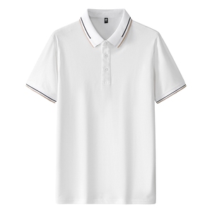 新款男士POLO衫春夏季纯色简约公版上衣商务短袖T恤衫 PL3382P25图片