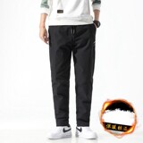 80%白鸭绒运动裤冬季潮牌情侣男士羽绒裤加厚休闲长裤女K6653P95，男装棉裤，星座1410（原1902A）