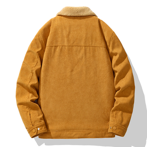秋冬装男士棉袄加绒加厚灯芯绒夹克棉服保暖男棉衣外套 MY8005P80图片